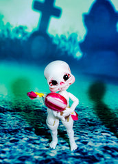Boo, The chubby halloween baby skeleton!